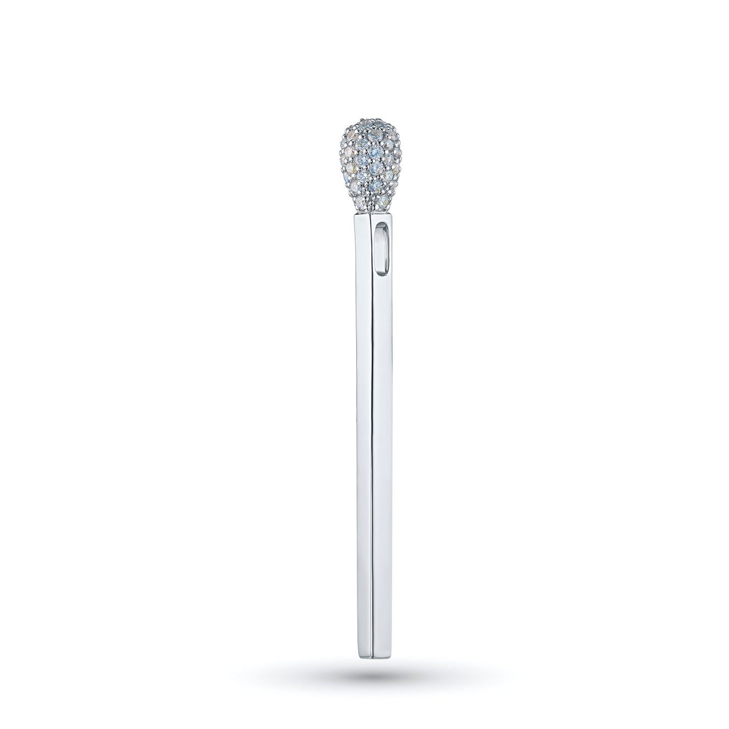 Sterling Silver Pendant with Lab-Created Diamonds 0.28 CT.TW