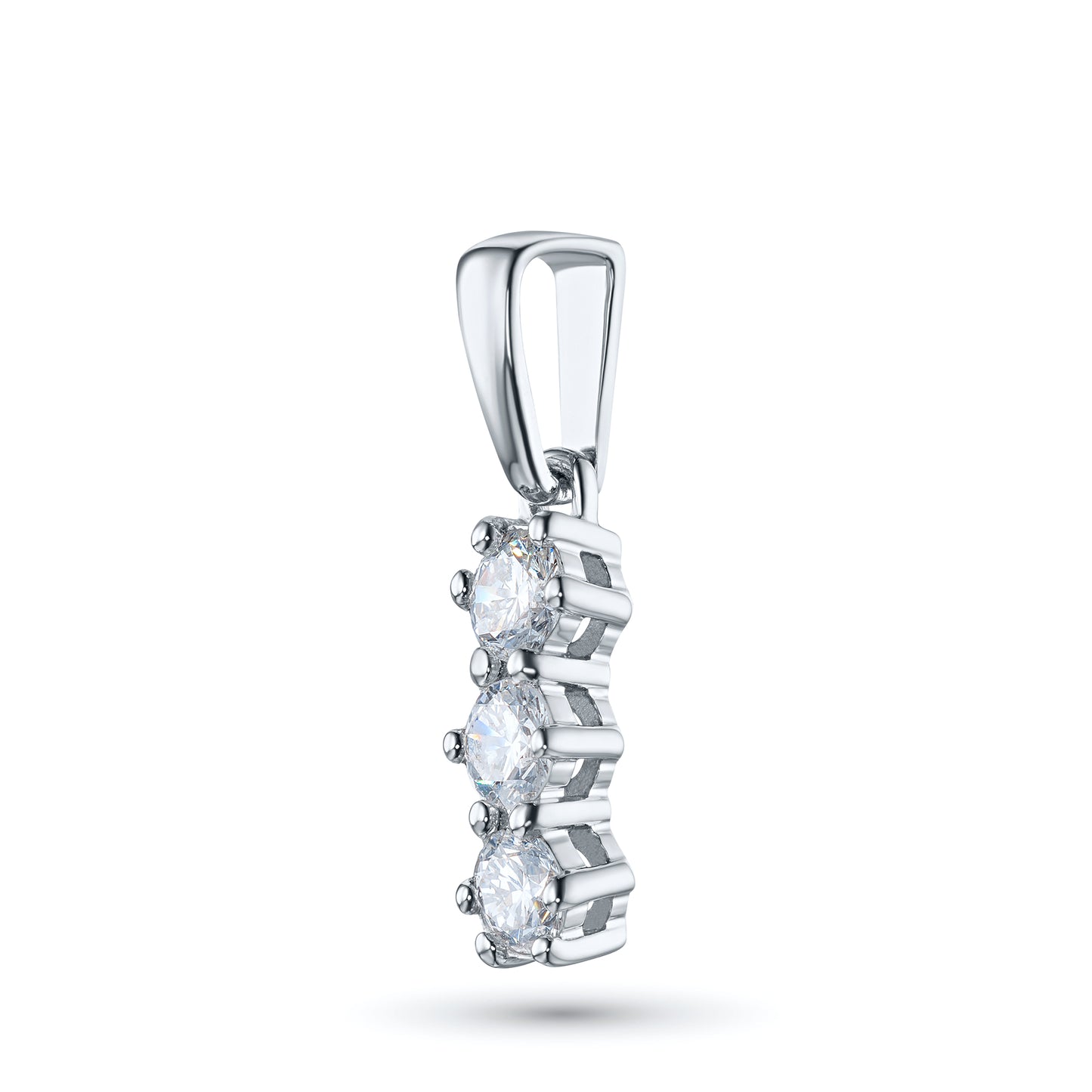 Sterling Silver Pendant with Lab-Created Diamonds 0.360 CT.TW