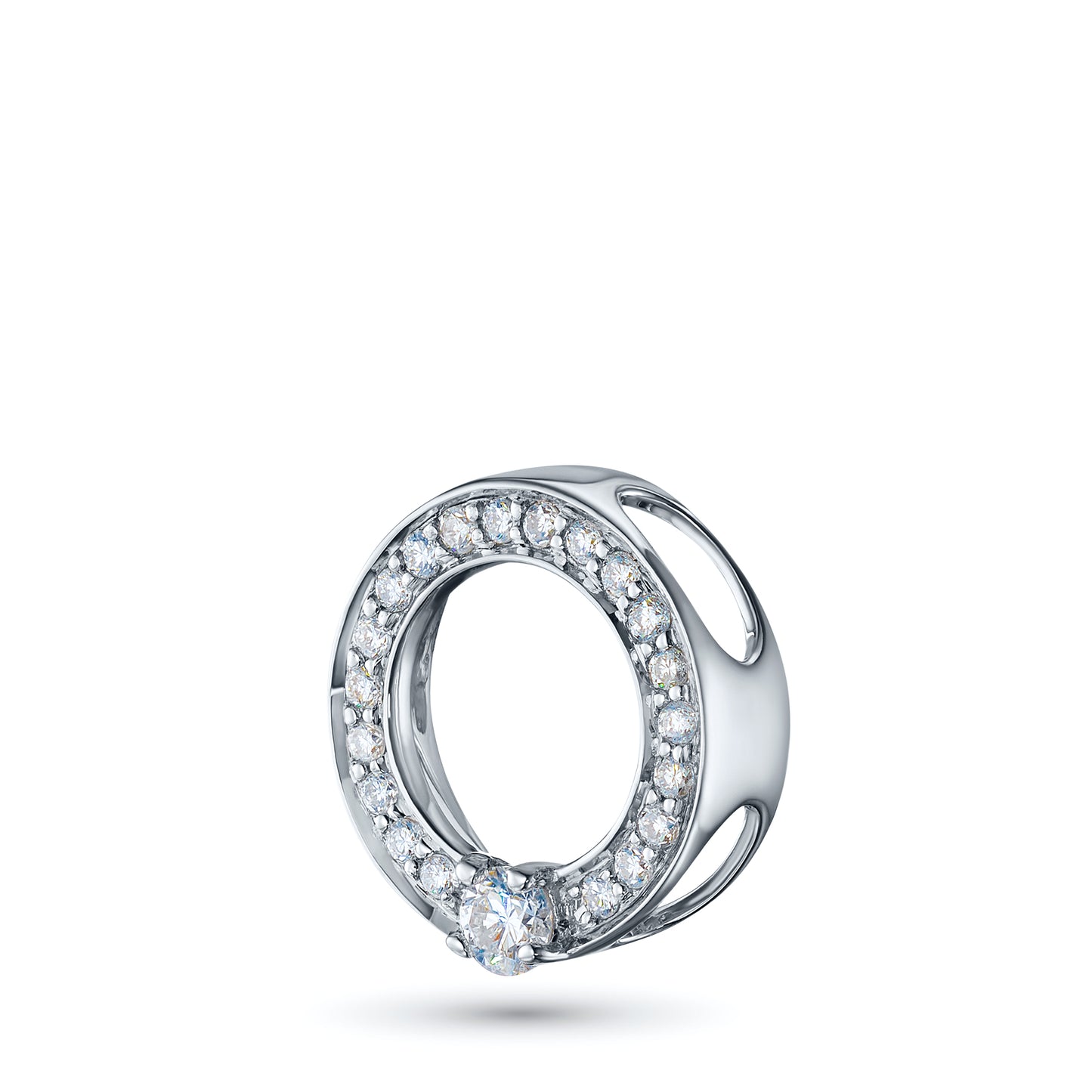 14K White Gold Pendant with Lab-Created Diamonds 1.780 CT.TW