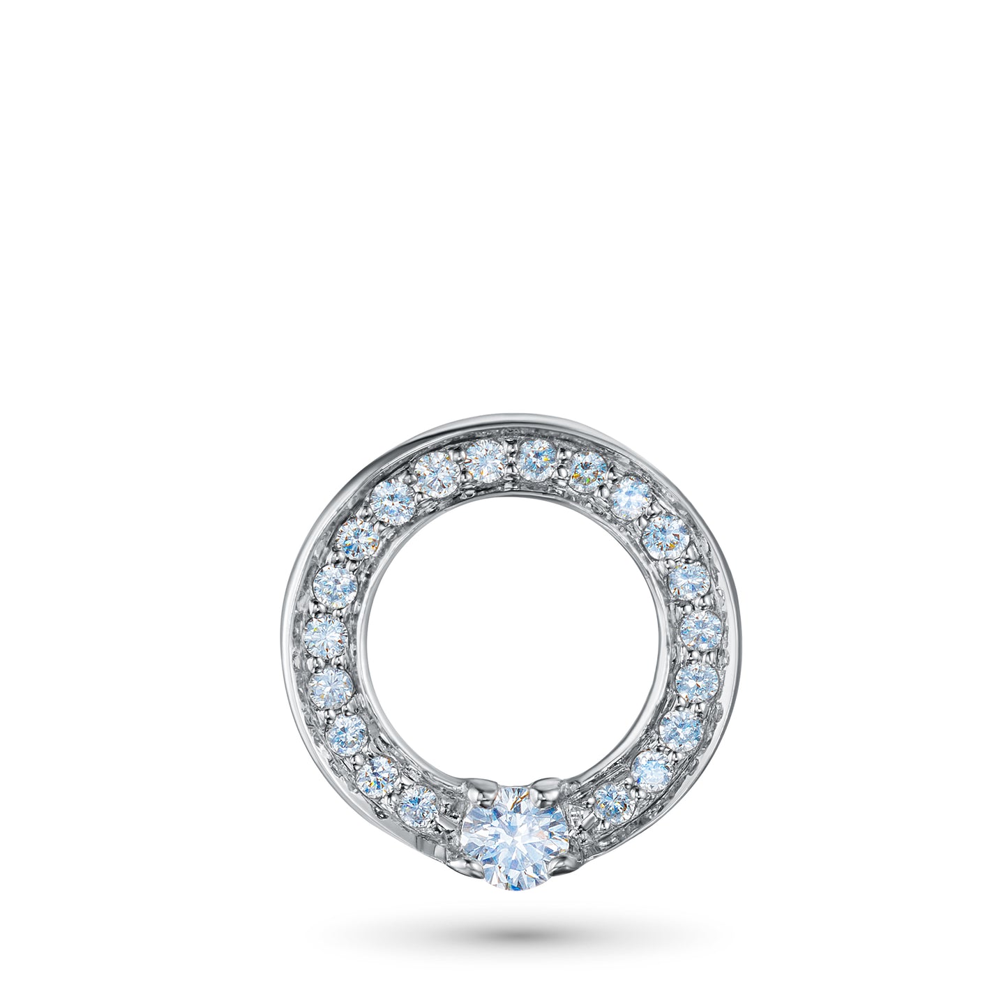 14K White Gold Pendant with Lab-Created Diamonds 1.780 CT.TW