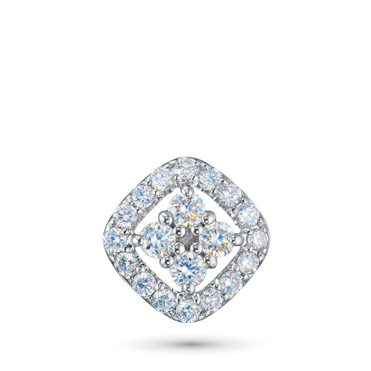 Sterling Silver Pendant with Lab-Created Diamonds 0.240 CT.TW