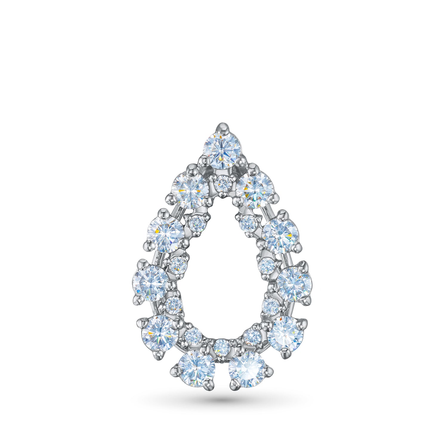 Sterling Silver Pendant with Lab-Created Diamonds 10.620 CT.TW