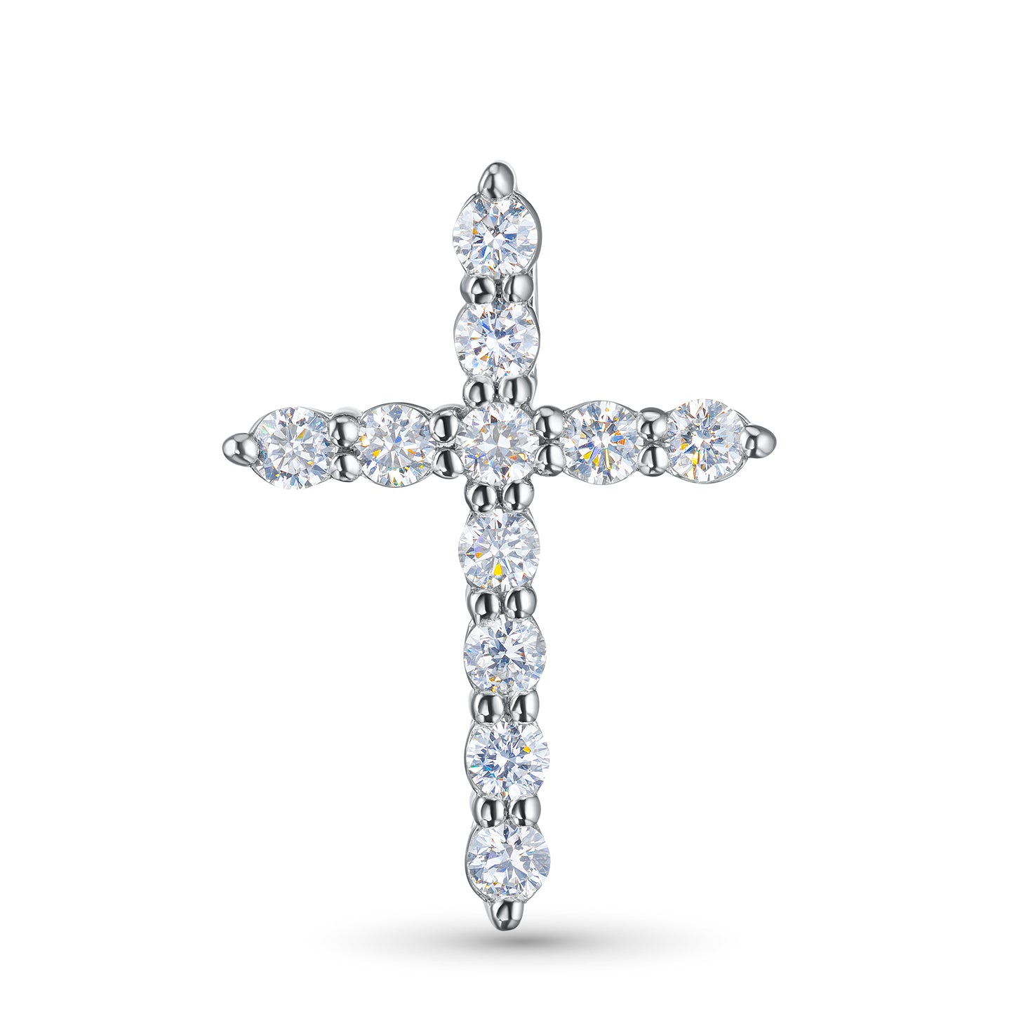 14K White Gold Pendant with Lab-Created Diamonds 0.650 CT.TW