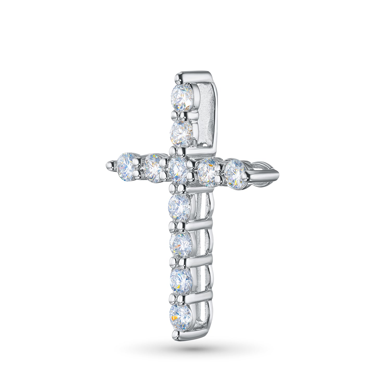 14K White Gold Pendant with Lab-Created Diamonds 0.650 CT.TW
