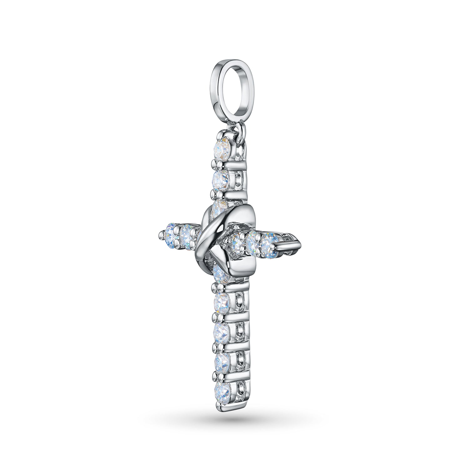 Sterling Silver Pendant with Lab-Created Diamonds 0.270 CT.TW