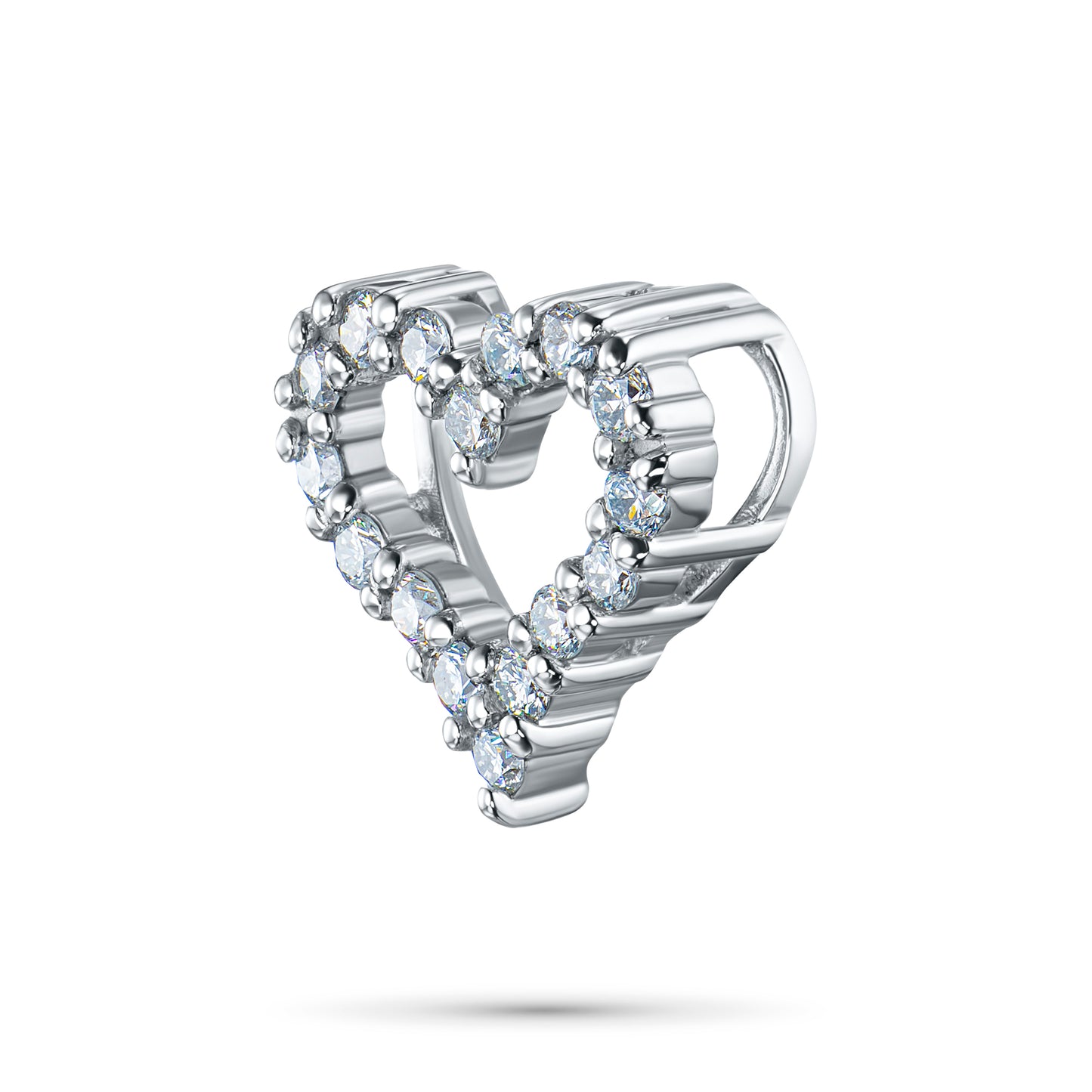 Sterling Silver Pendant with Lab-Created Diamonds 0.310 CT.TW