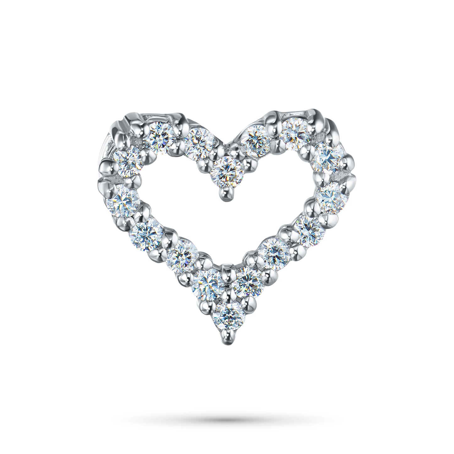 Sterling Silver Pendant with Lab-Created Diamonds 0.310 CT.TW