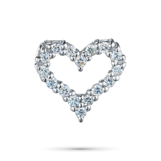 Sterling Silver Pendant with Lab-Created Diamonds 0.310 CT.TW