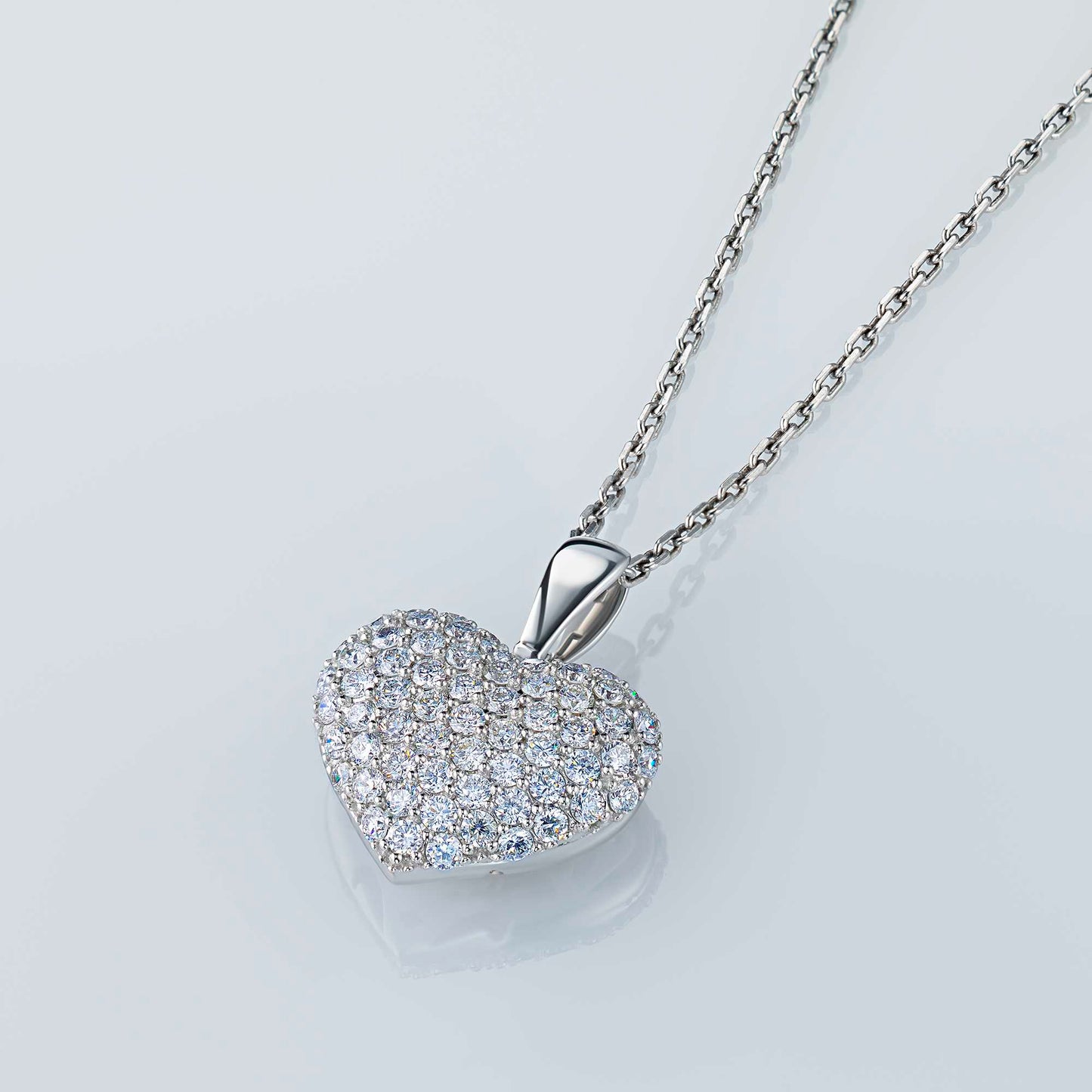Sterling Silver Pendant with Lab-Created Diamonds 0.770 CT.TW