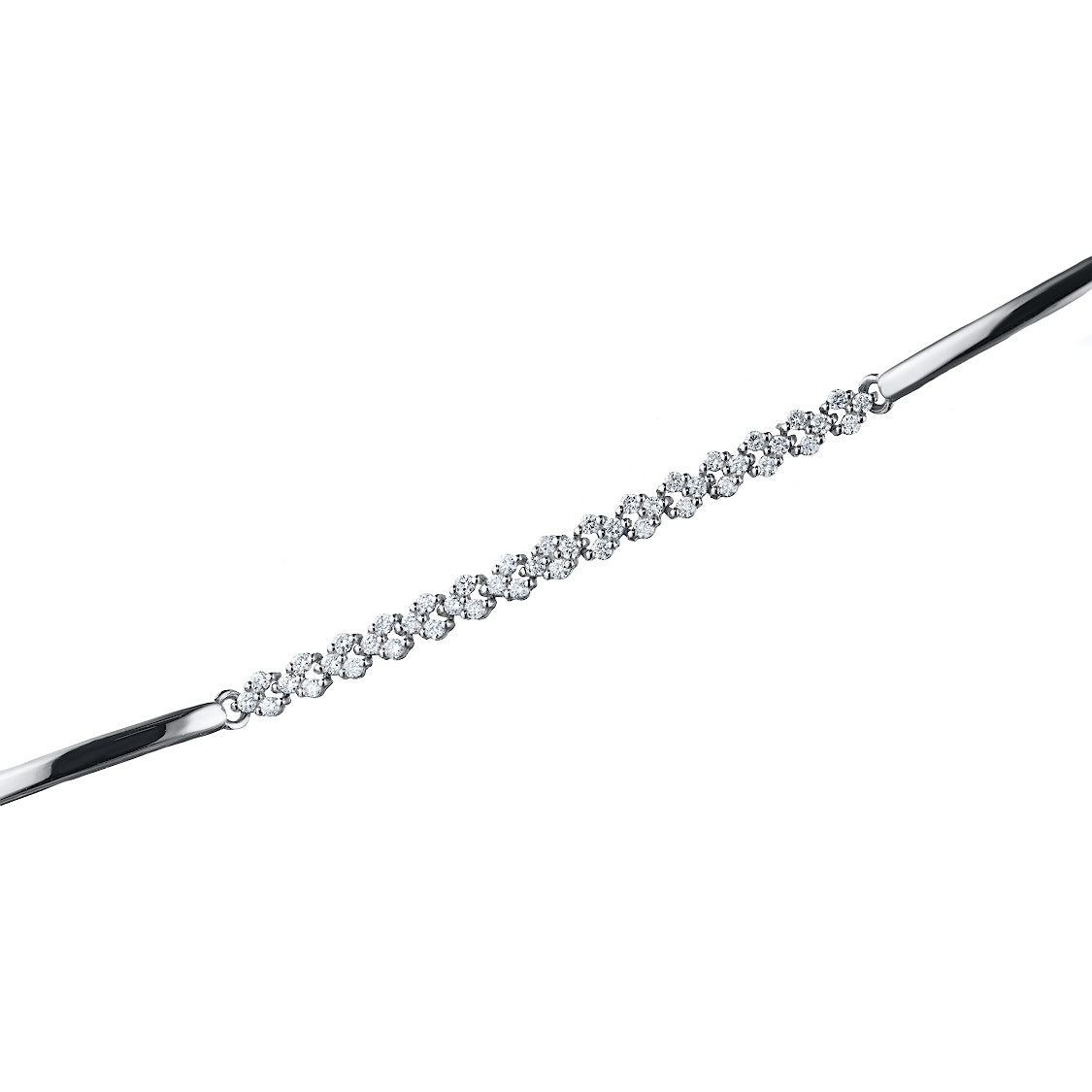 14K White Gold Bracelet with Lab-Created Diamonds 0.550 CT.TW