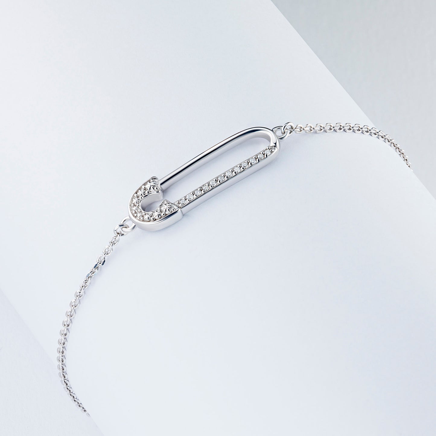 Sterling Silver Bracelet with Lab-Created Diamonds 0.08 CT.TW