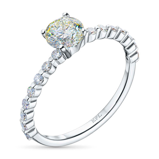 Sterling Silver Ring with Lab-Created Diamonds 5.230 CT.TW