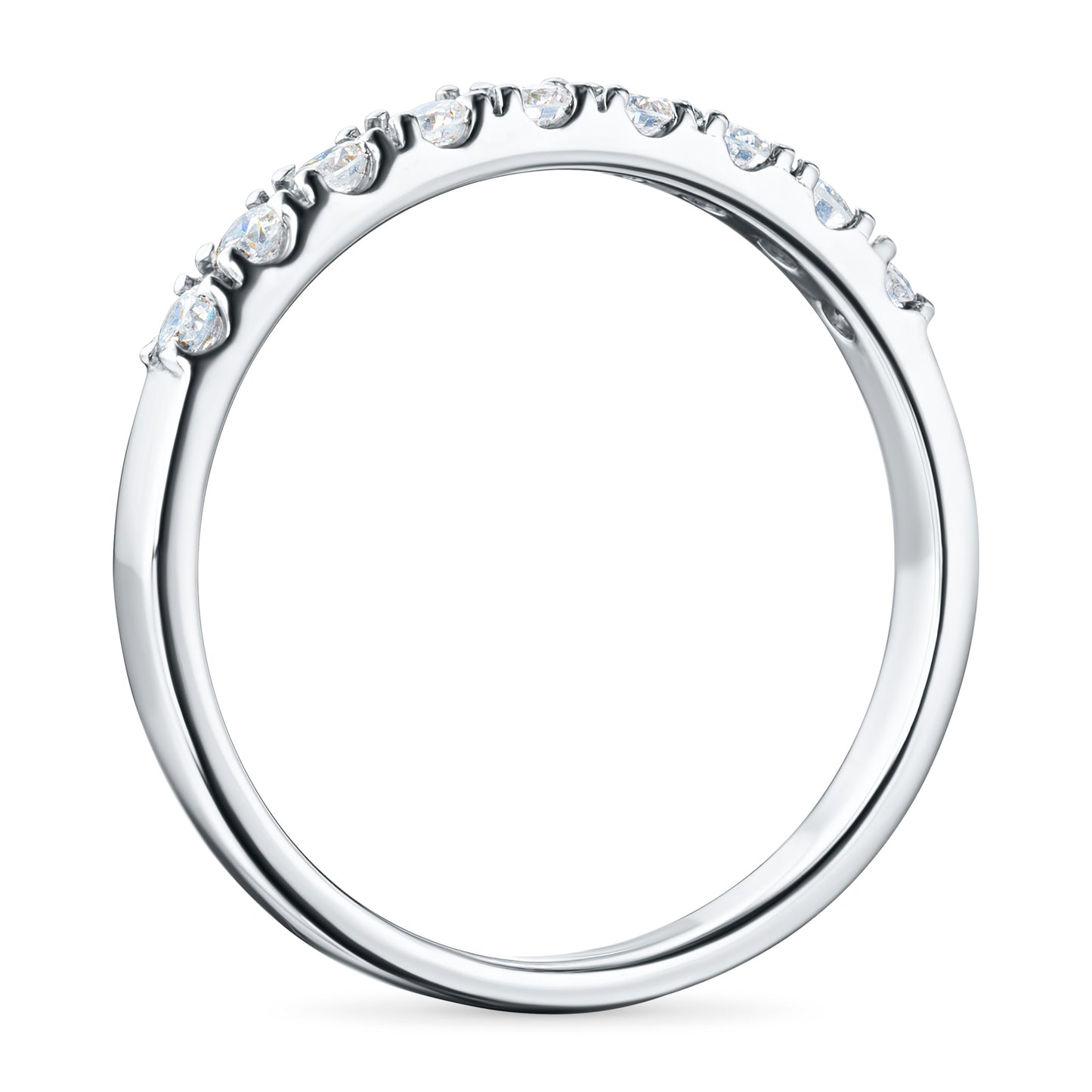 14K White Gold Ring with Lab-Created Diamonds 0.240 CT.TW