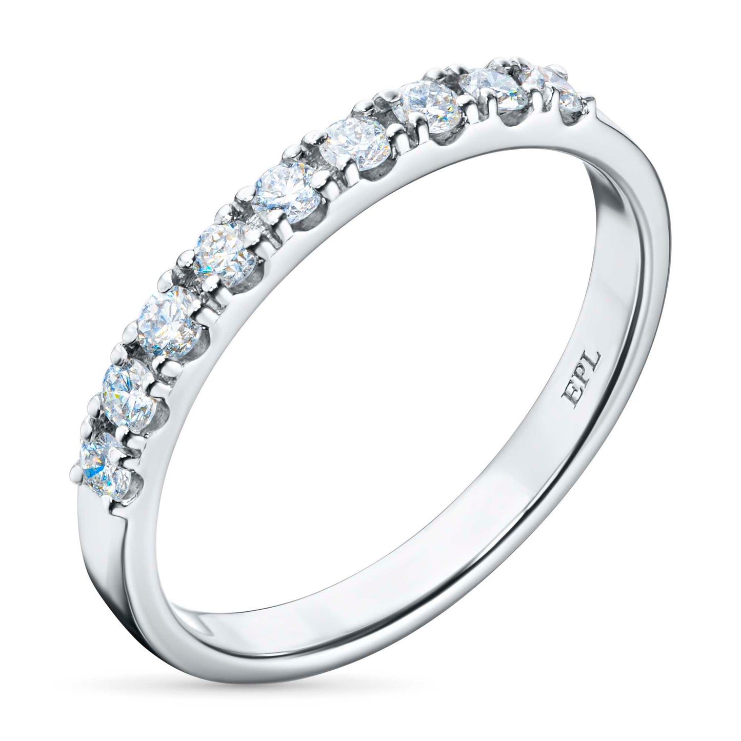 14K White Gold Ring with Lab-Created Diamonds 0.240 CT.TW