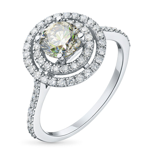 14K White Gold Ring with Lab-Created Diamonds 1.310 CT.TW