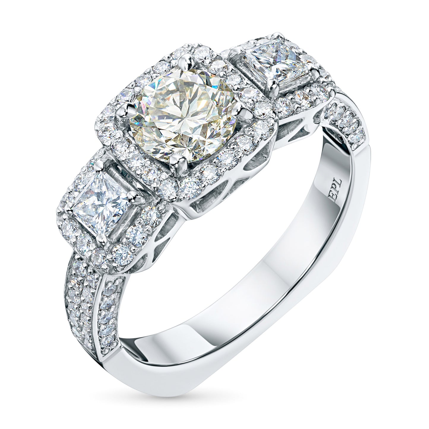 14K White Gold Ring with Lab-Created Diamonds 1.750 CT.TW