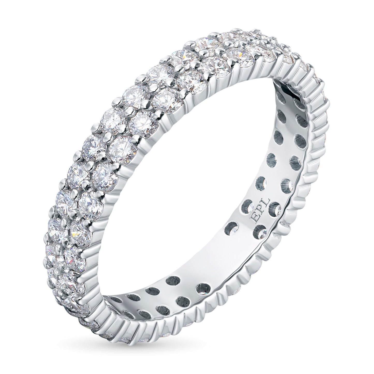 14K White Gold Ring with Lab-Created Diamonds 1.170 CT.TW