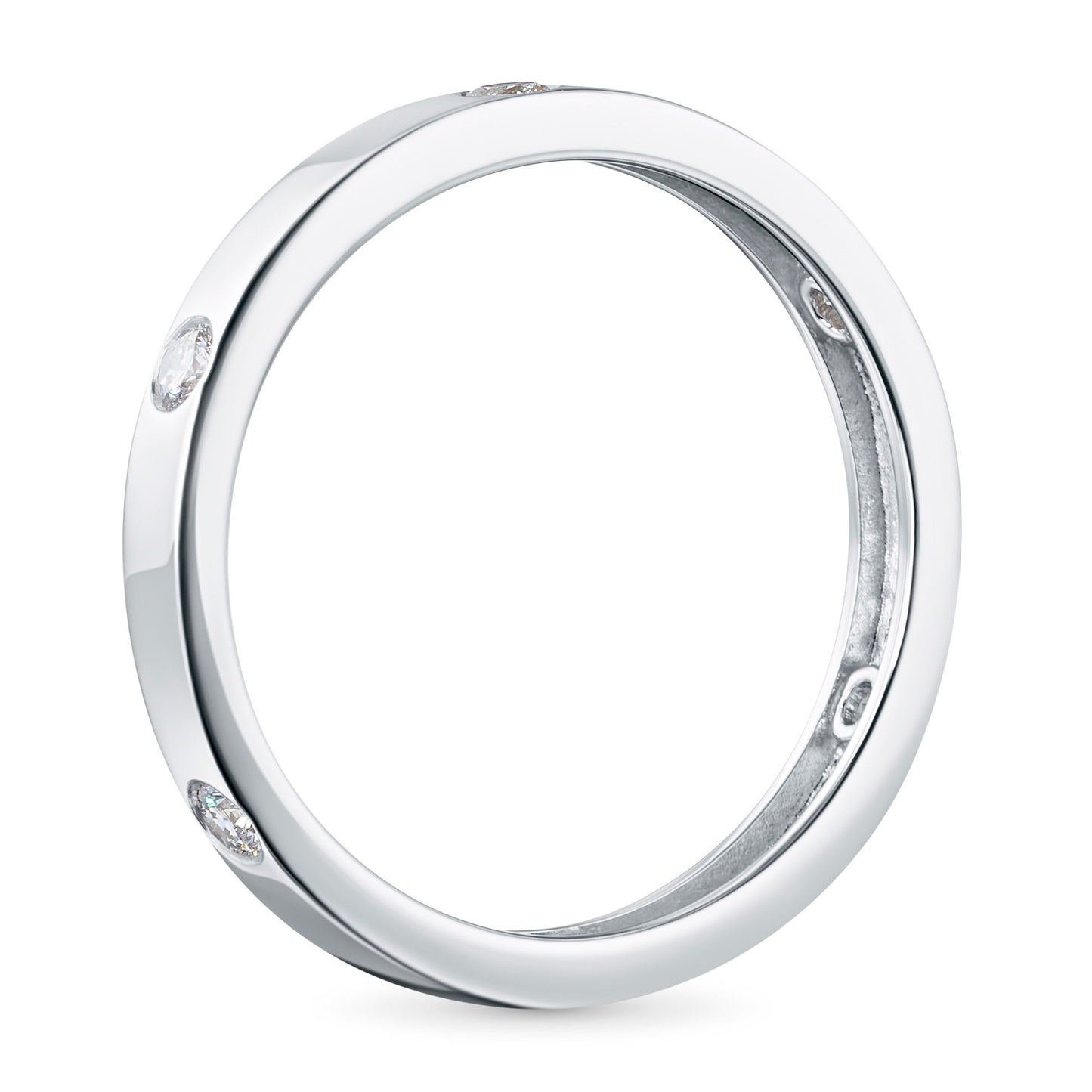 14K White Gold Ring with Lab-Created Diamonds 0.270 CT.TW