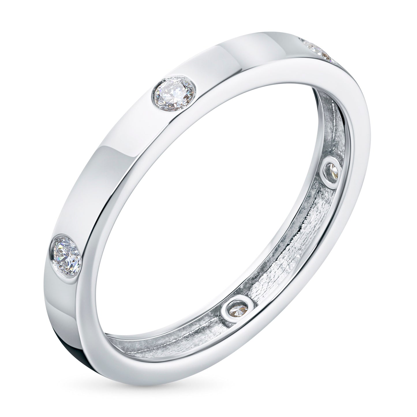 14K White Gold Ring with Lab-Created Diamonds 0.270 CT.TW