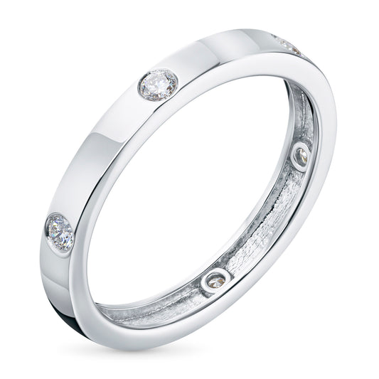 14K White Gold Ring with Lab-Created Diamonds 0.270 CT.TW