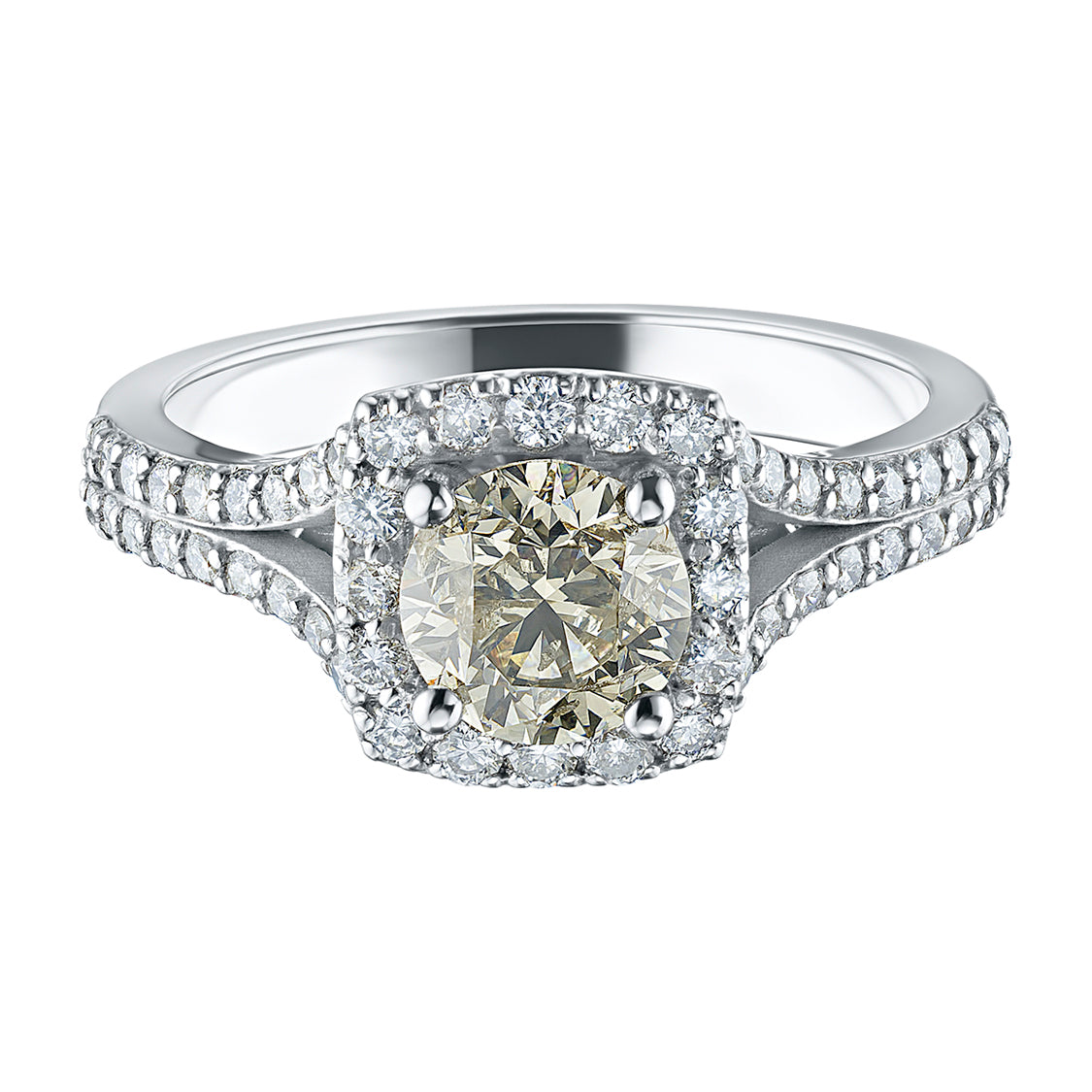 14K White Gold Ring with Lab-Created Diamonds 1.250 CT.TW