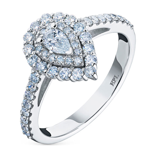 14K White Gold Ring with Lab-Created Diamonds 1.240 CT.TW
