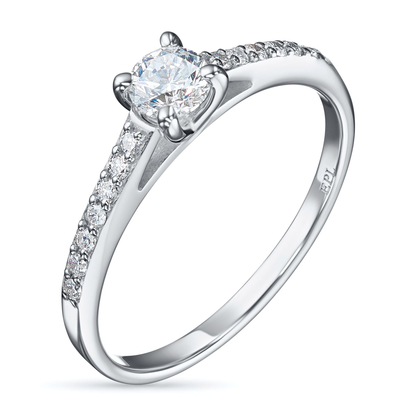 14K White Gold Ring with Lab-Created Diamonds 3.350 CT.TW
