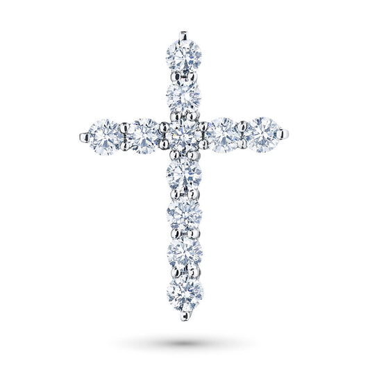 14K White Gold Pendant with Lab-Created Diamonds 3.020 CT.TW