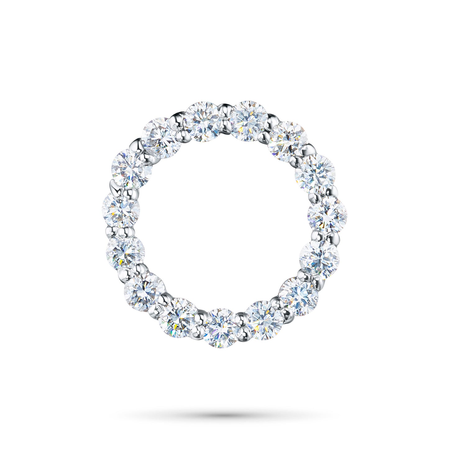 14K White Gold Pendant with Lab-Created Diamonds 0.520 CT.TW