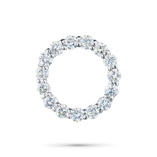 14K White Gold Pendant with Lab-Created Diamonds 0.520 CT.TW