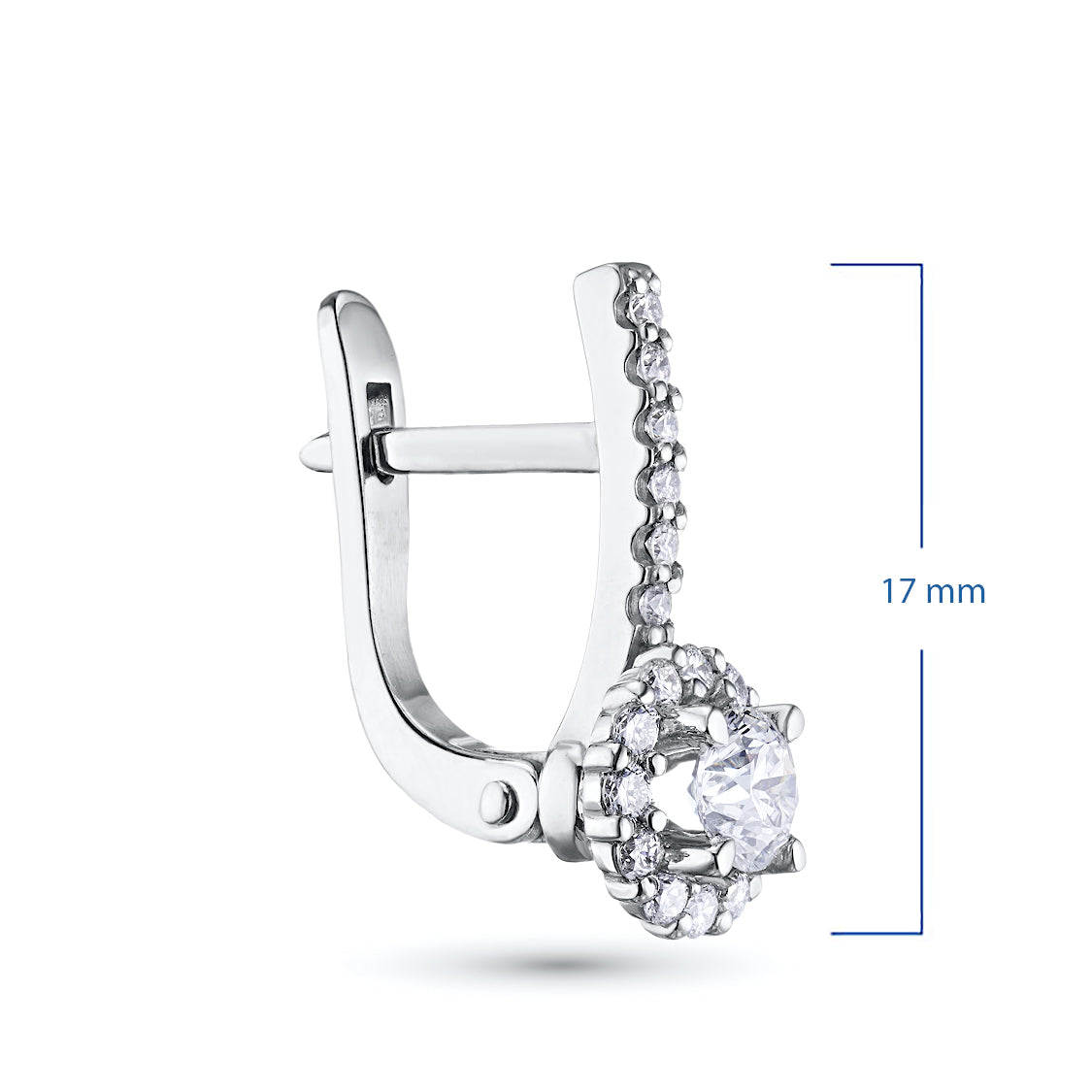 14K White Gold Earrings with Lab-Created Diamonds 20.220 CT.TW