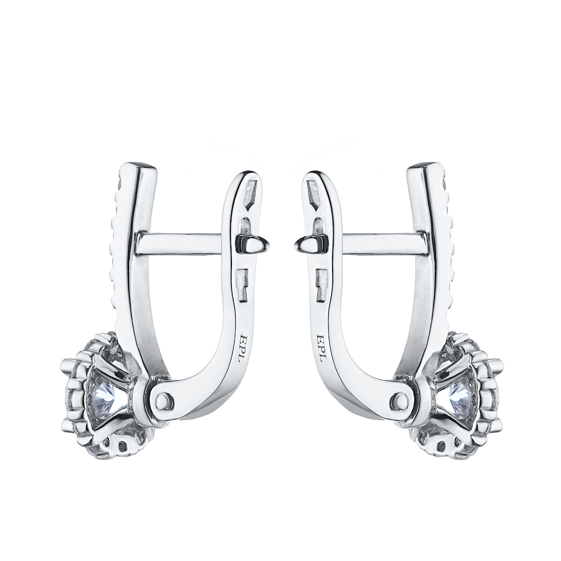 14K White Gold Earrings with Lab-Created Diamonds 20.220 CT.TW