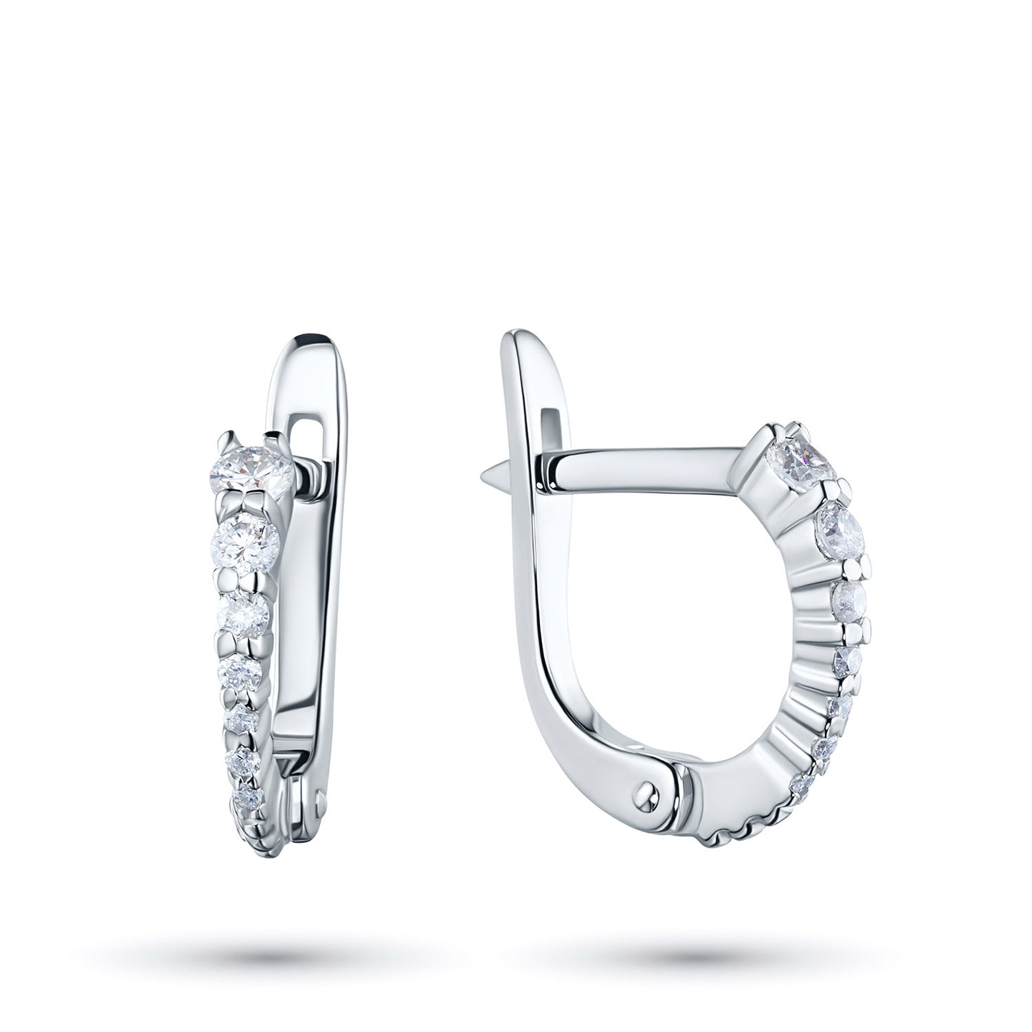 14K Yellow Gold Earrings with Lab-Created Diamonds 0.29 CT.TW