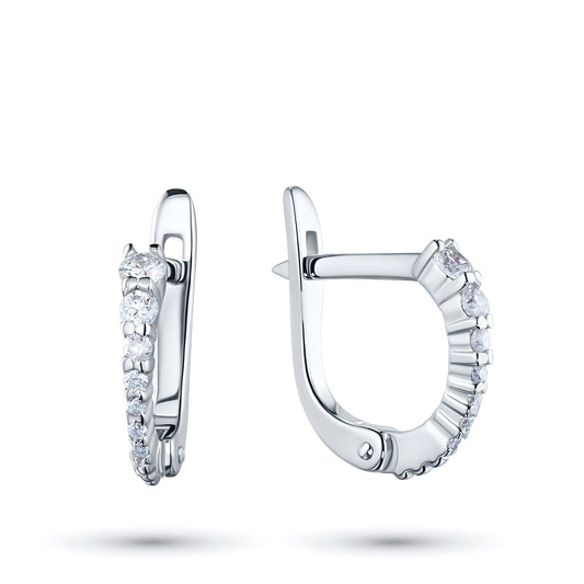 14K Yellow Gold Earrings with Lab-Created Diamonds 0.29 CT.TW