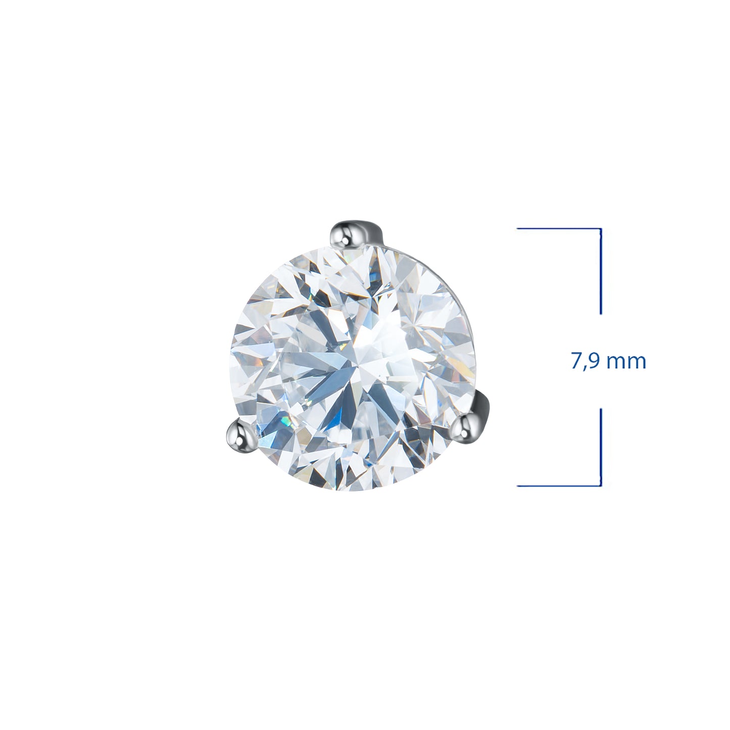 Подвеска из 14-каратного белого золота с выращенными в лаборатории бриллиантами 1,120 карата 