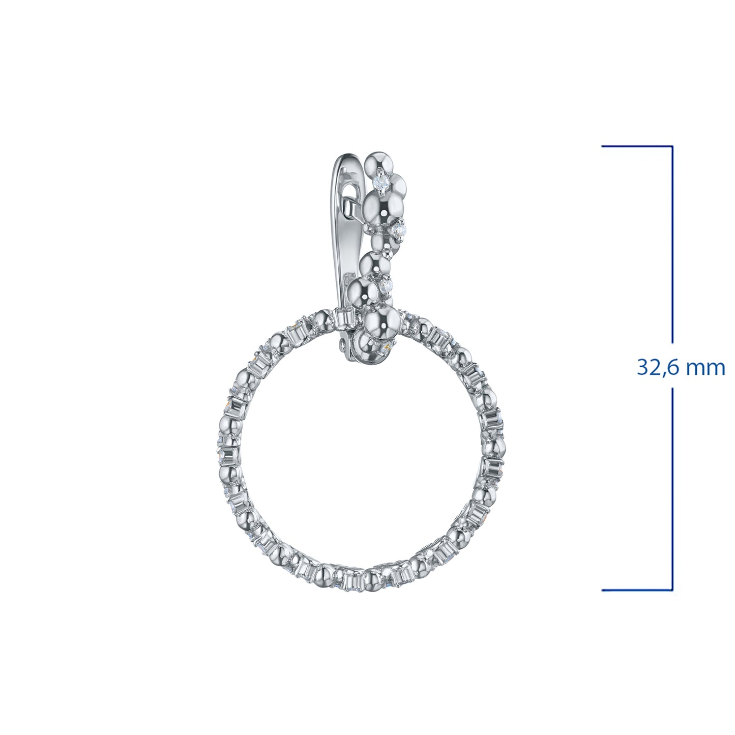 W/g (w/o Nickel) 750 Earrings with Lab-Created Diamonds 0.190 CT.TW
