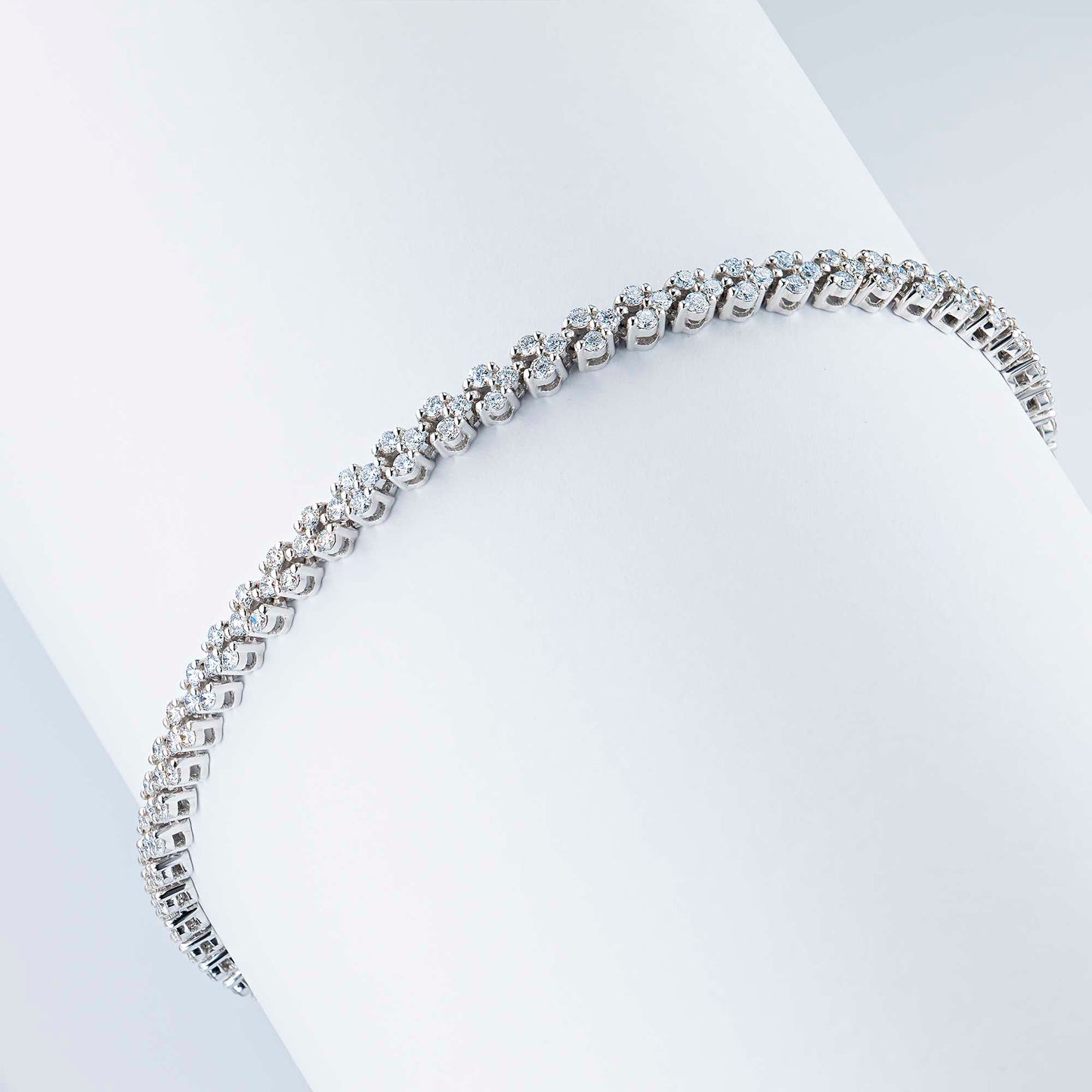 14K White Gold Bracelet with Lab-Created Diamonds 1.810 CT.TW