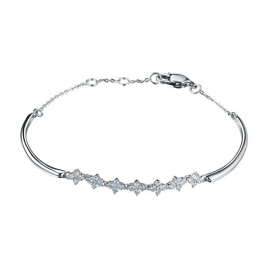 14K White Gold Bracelet with Lab-Created Diamonds 16.020 CT.TW
