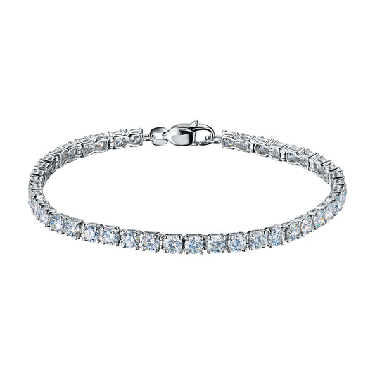 14K White Gold Bracelet with Lab-Created Diamonds 5.870 CT.TW