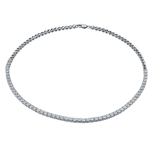 14K White Gold Necklace with Lab-Created Diamonds 6.810 CT.TW