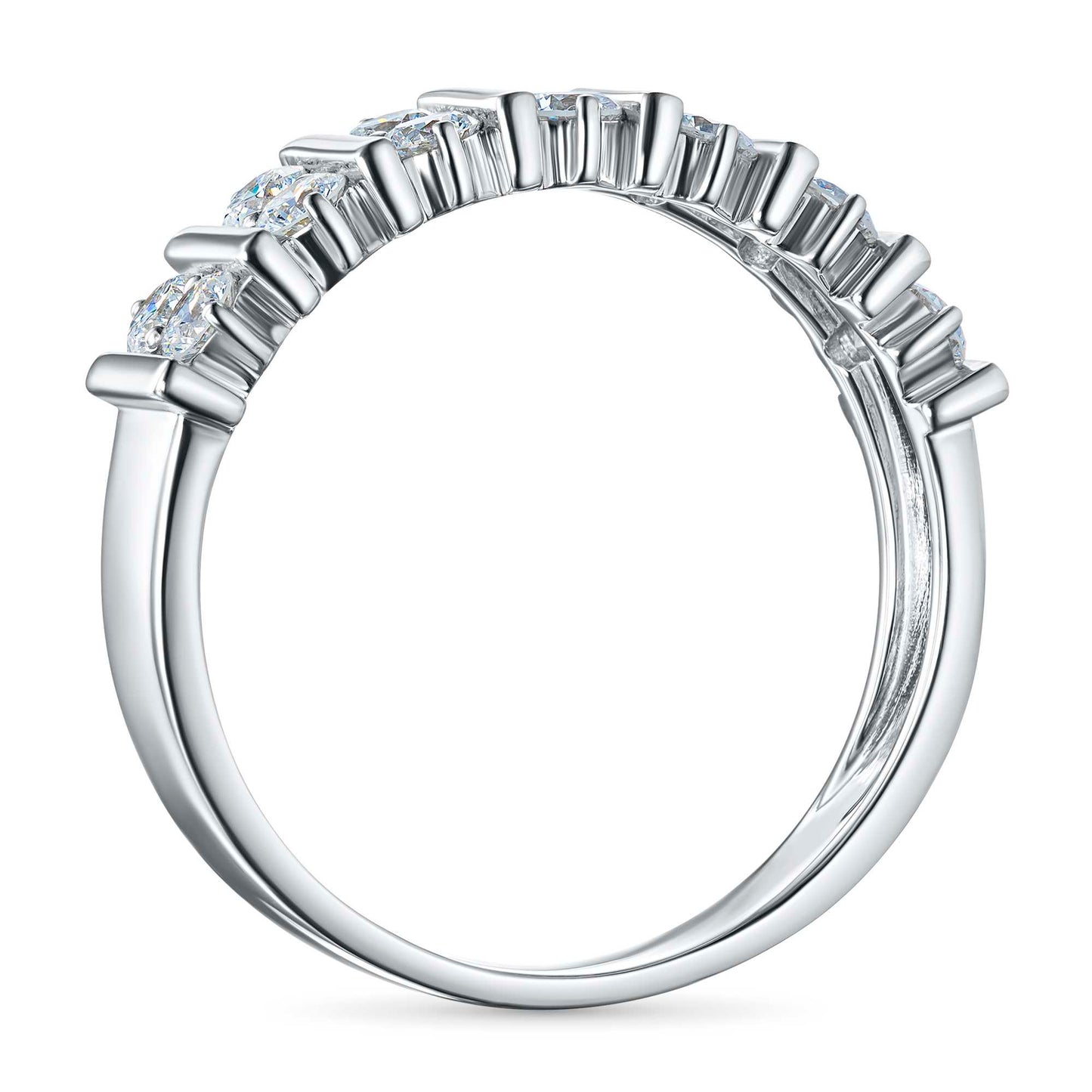 14K White Gold Ring with Lab-Created Diamonds 1.01 CT.TW