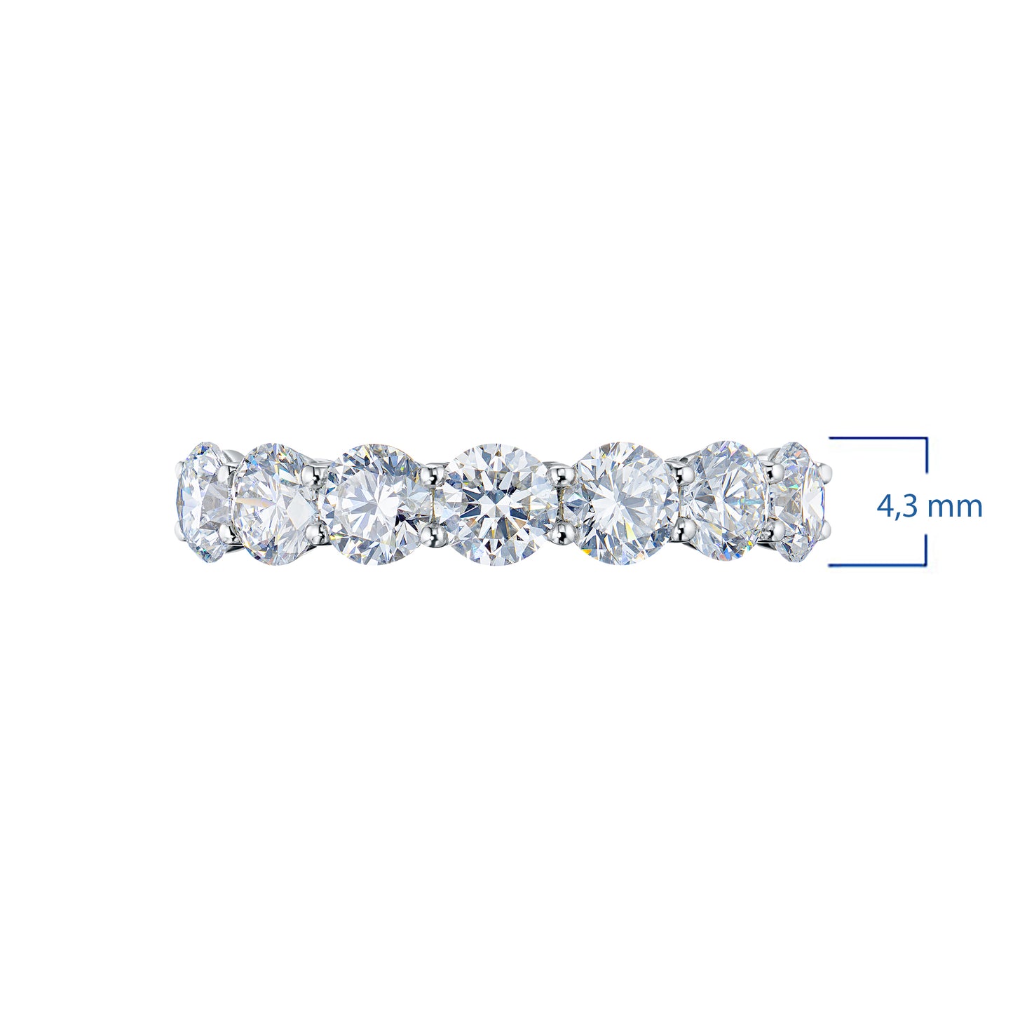 14K White Gold Ring with Lab-Created Diamonds 1.920 CT.TW