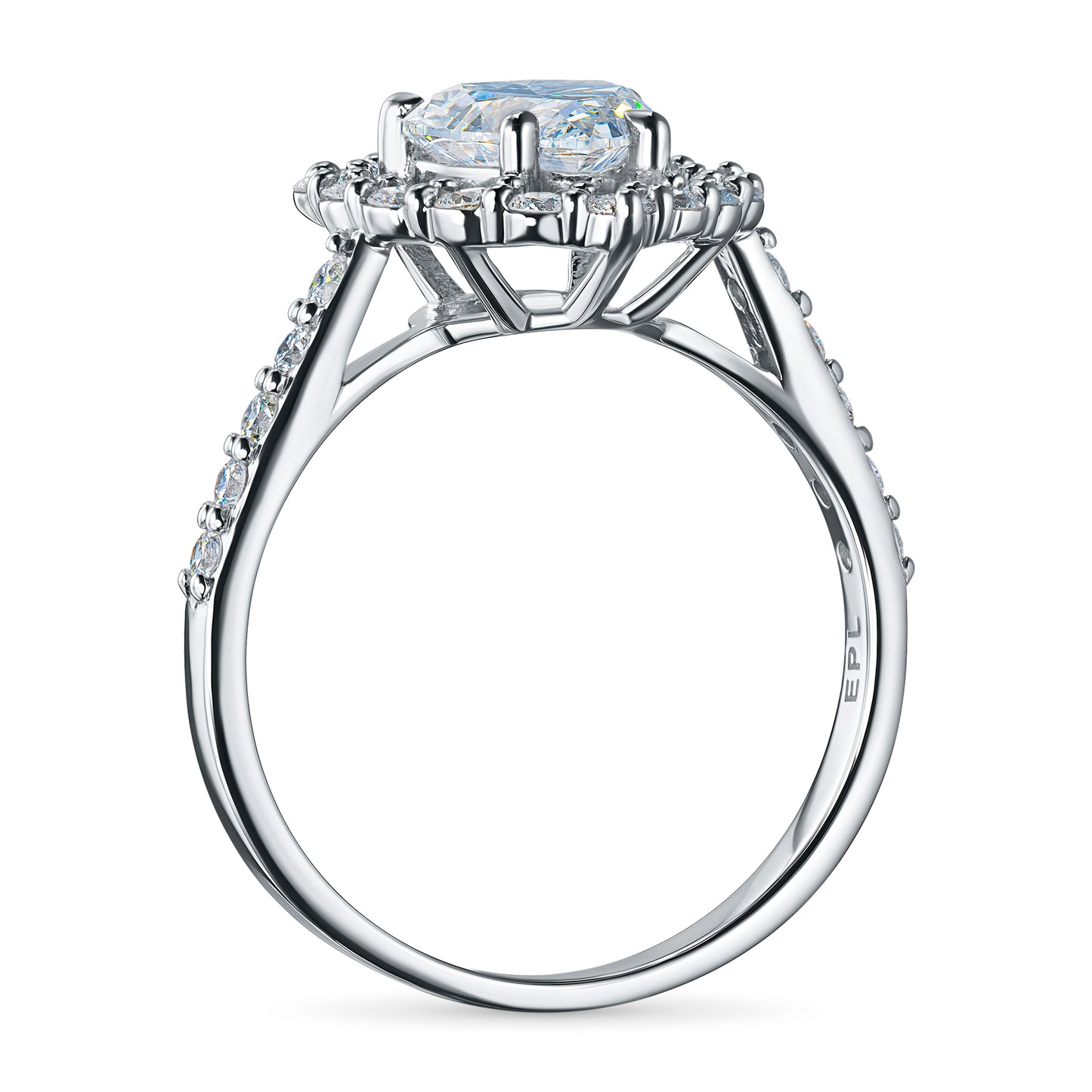 14K White Gold Ring with Lab-Created Diamonds 1.630 CT.TW