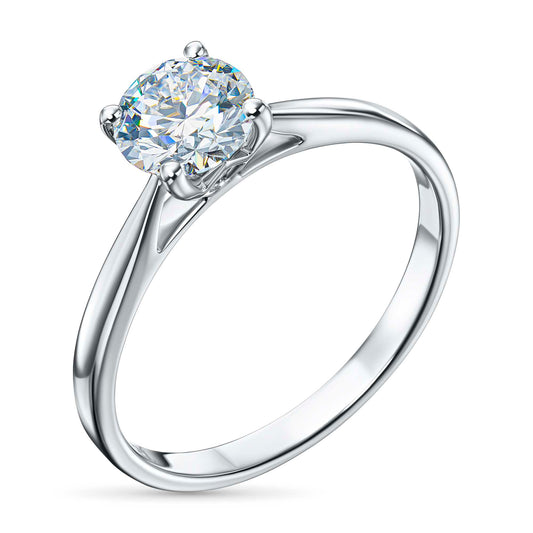 14K White Gold Ring with Lab-Created Diamonds 1.00 CT.TW