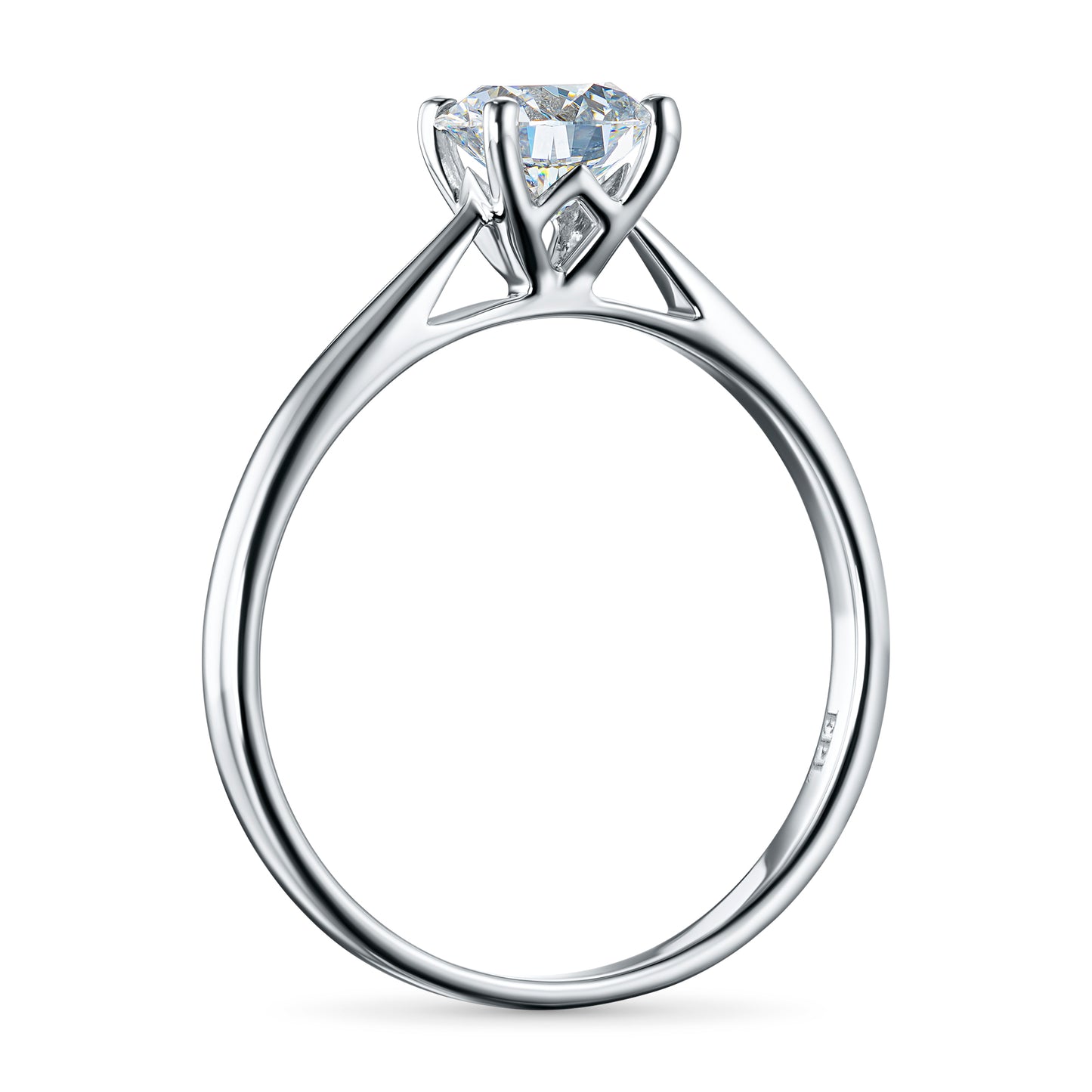 14K White Gold Ring with Lab-Created Diamonds 1.00 CT.TW