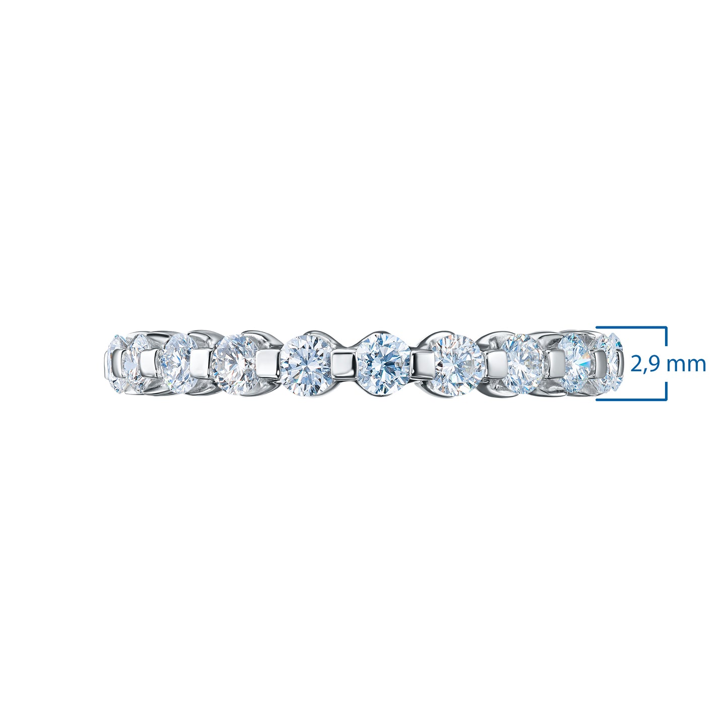 14K White Gold Ring with Lab-Created Diamonds 29.460 CT.TW