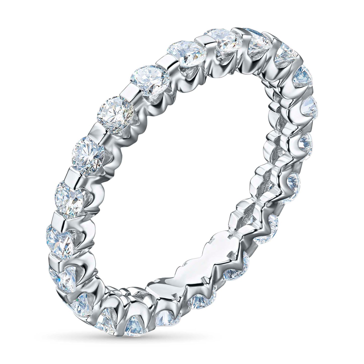 Sterling Silver Ring with Lab-Created Diamonds 24.280 CT.TW