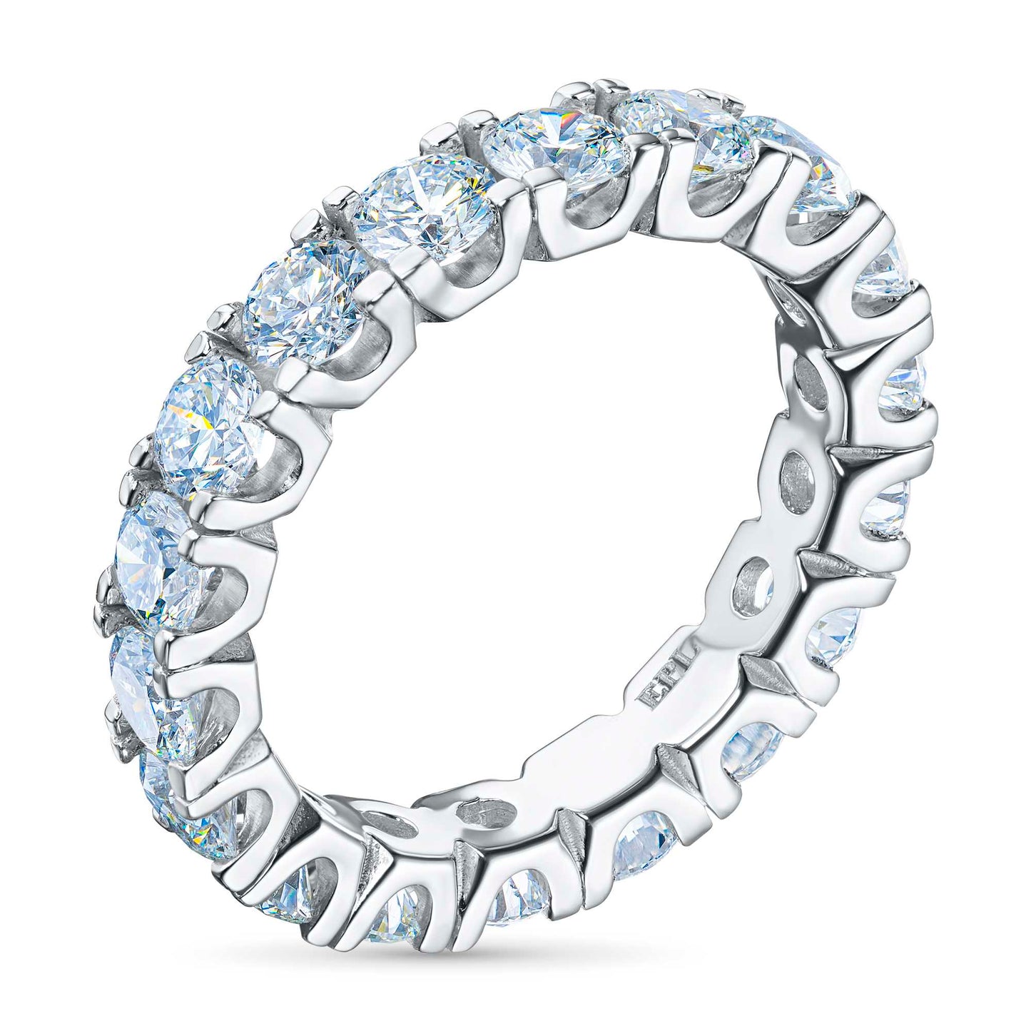 14K White Gold Ring with Lab-Created Diamonds 2.780 CT.TW