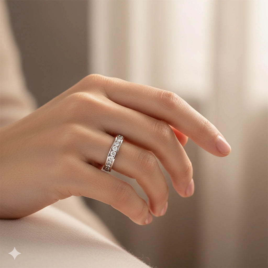 14K White Gold Ring with Lab-Created Diamonds 1.310 CT.TW