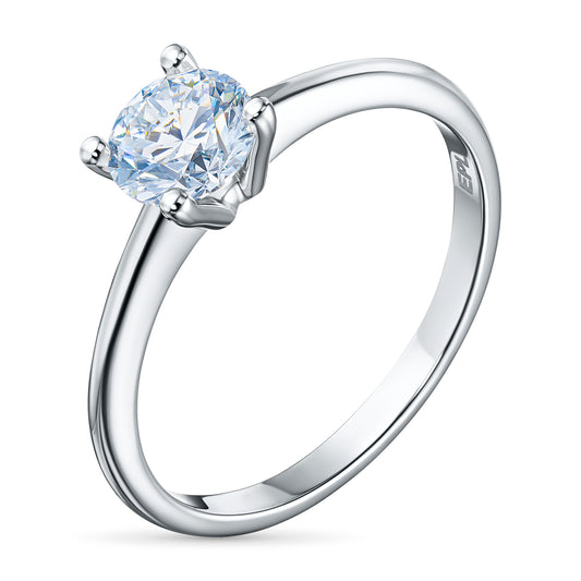 14K White Gold Ring with Lab-Created Diamonds 1.04 CT.TW